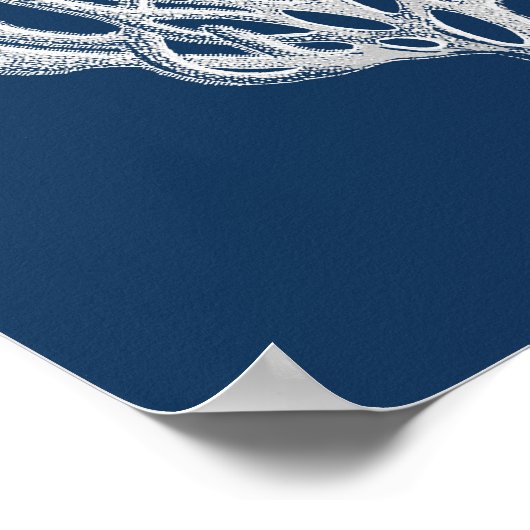 Zee Koraal 1 strand-decorkunst Poster (Hoek)