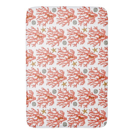 Zee koraal badmat (Voorkant Verticaal)