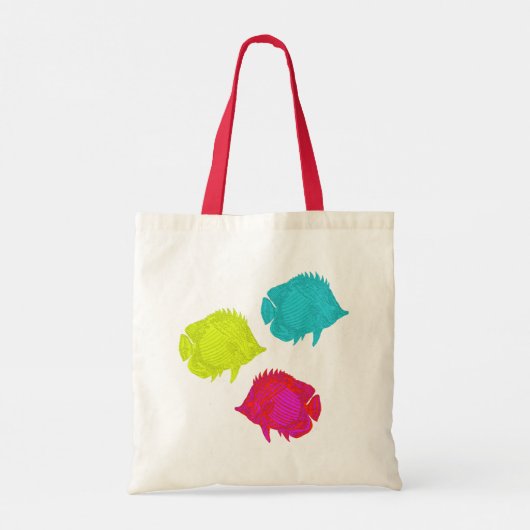 Zee Koraal Vis Hometown Pride Custom Canvas tas (Achterkant)