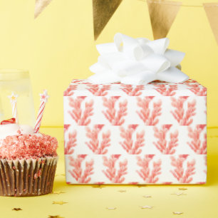 Zee koraal waterverf herhalend patroon cadeaupapier