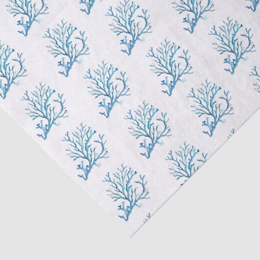 Zee koraal Waterverf Pattern Beach Tissuepapier (Detail)