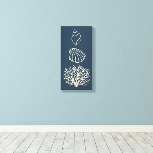 Zee koraalwand Kunstcanvas Canvas Afdruk (Insitu (Houten vloer))