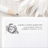 Zee krab | Aangepast retouradres Etiket (Insitu)