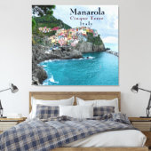 Zee Kust Cinque Terre Manarola Italië Canvas Afdruk (Insitu (Slaapkamer))