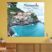 Zee Kust Cinque Terre Manarola Italië Canvas Afdruk (Insitu (Woonkamer))