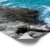 Zee Kust Cinque Terre Manarola Italië Perfect Poster (Hoek)