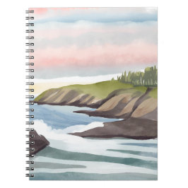 Zee Kust | Kust Watercolor Schilderij Notitieboek