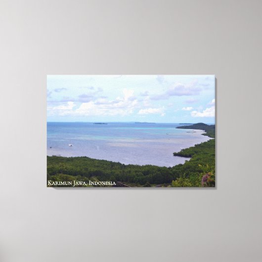 Zee kust strand landschap reis fotografie canvas afdruk (Voorkant)