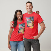 Zee kust, zon, golven, handpalmen en een slogan t-shirt (Unisex)