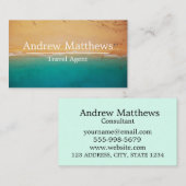 Zee kustvaarder Aqua Blue Landschap Visitekaartje (Voorkant / Achterkant)