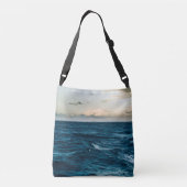 Zee landschap Crossbody Tas (Achterkant)