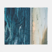 Zee landschap Fleece Deken (Voorkant (Horizontaal))