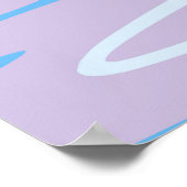 Zee landschap tropisch strand met roze zand, b poster (Hoek)