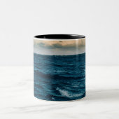 Zee landschap Tweekleurige Koffiemok (Center)