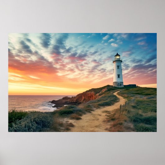 Zee Landschapsmeditatie Serene Tranquil Poster (Voorkant)