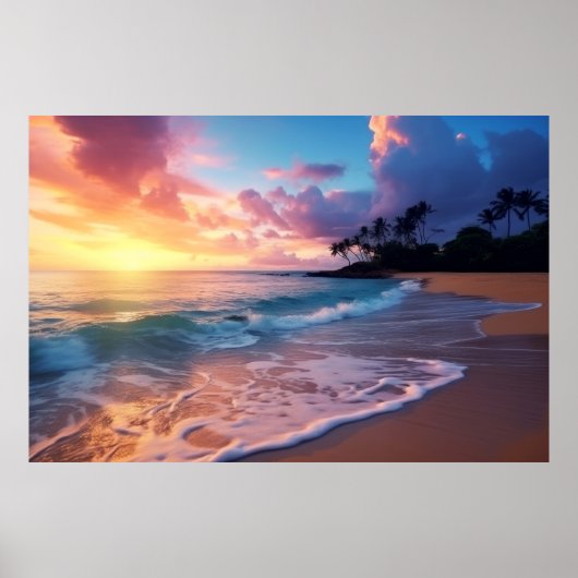 Zee Landschapsmeditatie Serene Tranquil Poster (Voorkant)
