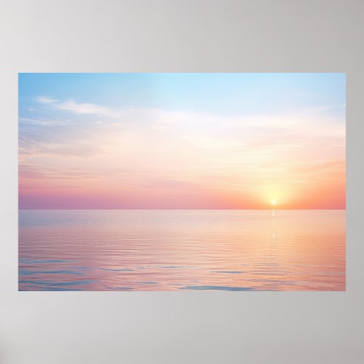 Zee Landschapsmeditatie Serene Tranquil Poster (Voorkant)