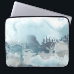 Zee Laptop Sleeve<br><div class="desc">Forest Zee II van June Erica Vess. Dit ontwerp zorgt ervoor dat de zee-achtige atmosfeer wordt ontspannen met een verscheidenheid aan vormen en blauwe tinten.</div>
