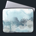 Zee Laptop Sleeve<br><div class="desc">Forest Zee II van June Erica Vess. Dit ontwerp zorgt ervoor dat de zee-achtige atmosfeer wordt ontspannen met een verscheidenheid aan vormen en blauwe tinten.</div>