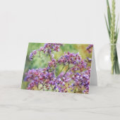 Zee Lavendelbloemen Floral Art Note Kaart (Voorkant)