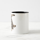 Zee lederschildpad tweekleurige koffiemok (Center)