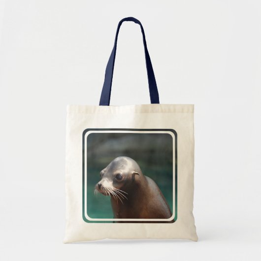 Zee leeuw met een klauterzijde tote bag (Voorkant)