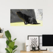 Zee leeuw poster (Thuiskantoor)