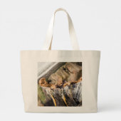 Zee leeuwen die op de grote Canvas tas van de rots (Achterkant)