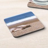 Zee leeuwen die op strand rusten onderzetter (Linkerzijde)