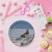 Zee leeuwen in het beagle kanaal - Argentinië Papieren Bordje (Feest)