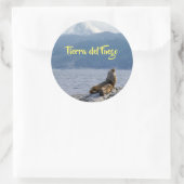 Zee leeuwen in het beagle kanaal - Argentinië Ronde Sticker (Tas)