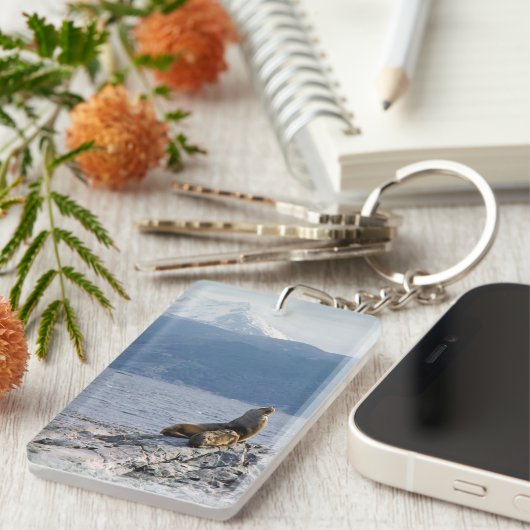 Zee leeuwen in het beagle kanaal - Argentinië Sleutelhanger (Voorkant Rechts)