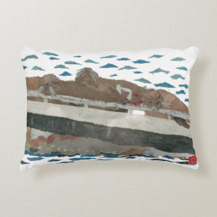 Zee leeuwen, met een Nautical Thleed Kinder Room P Accent Kussen