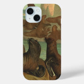  Zee leeuwen op strand, zeedier Case-Mate iPhone Case (Achterkant)