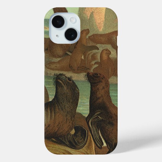  Zee leeuwen op strand, zeedier Case-Mate iPhone Case (Achterkant)