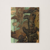 Zee leeuwen op strand, zeedier Legpuzzel (Verticaal)