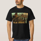  Zee leeuwen op strand, zeedier T-shirt (Voorkant)