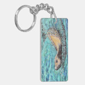 Zee leeuwenschilderen sleutelhanger (Voorkant Links)