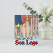 Zee Legs aan de kust Briefkaart (Staand voorkant)