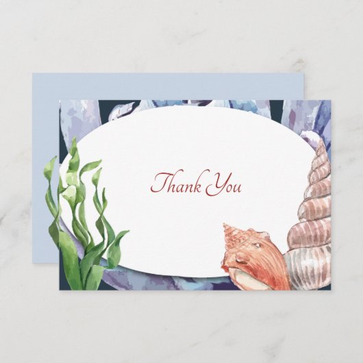 Zee leven dank u kaart (Voorkant / Achterkant)