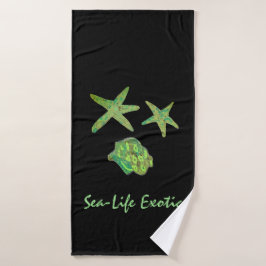 Zee-leven exotisch badhanddoek