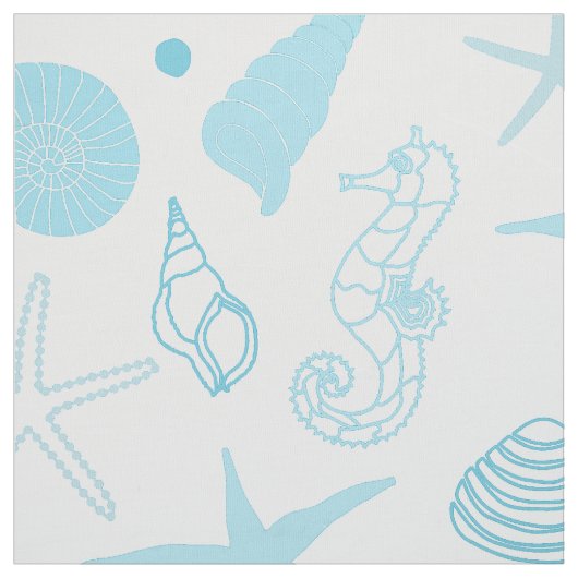 Zee leven op maat stof (Swatch)