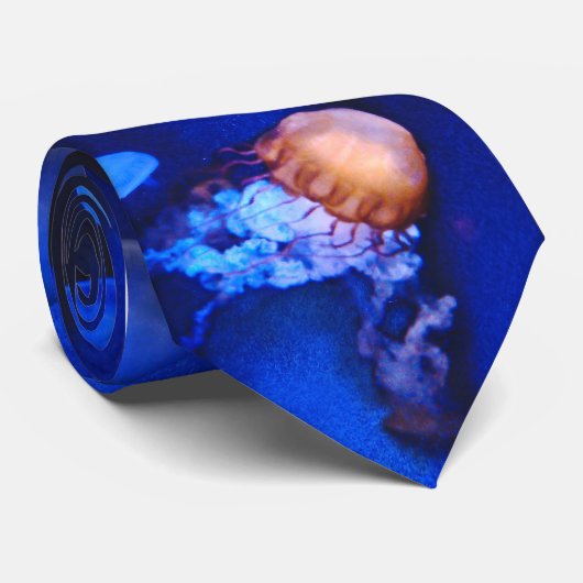 Zee Leven van JellyFish-Stropdas Stropdas (Opgerold)
