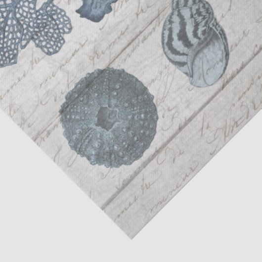  Zee Levenskoraalschildpadschelp Hout Tissuepapier (Detail)