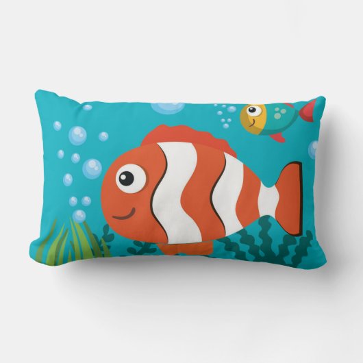 Zee-levenspatroon met zeewier kussen (Voorkant)