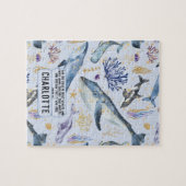 Zee Levenswalvissen Christelijke Bijbel Verse Naam Legpuzzel (Horizontaal)