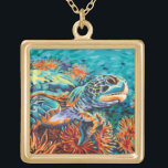 Zee Lieverd I Goud Vergulden Ketting<br><div class="desc">Mariene Leven</div>