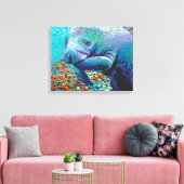 Zee Lieverd II Canvas Afdruk (Insitu (Woonkamer))