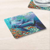 Zee Lieverd II Kartonnen Onderzetters (Schuin)