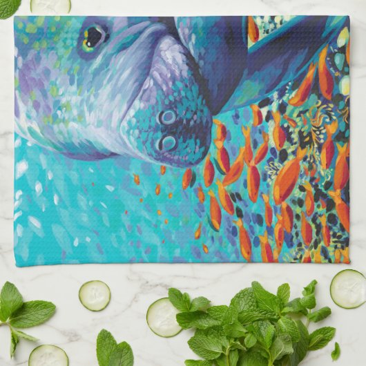 Zee Lieverd II Theedoek (Gevouwen)